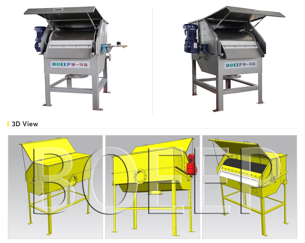 Mechanical Fine Drum Rotary Filter Screen for Sewage Treatment Process