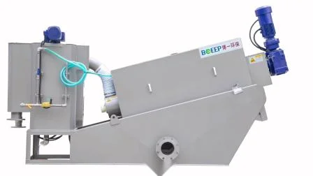 Автоматическая механическая система обезвоживания осадка шнекового фильтр-пресса